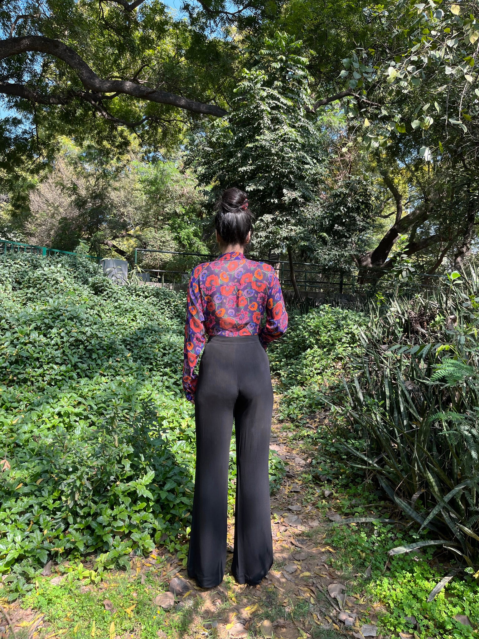 Black High Waist Trousers