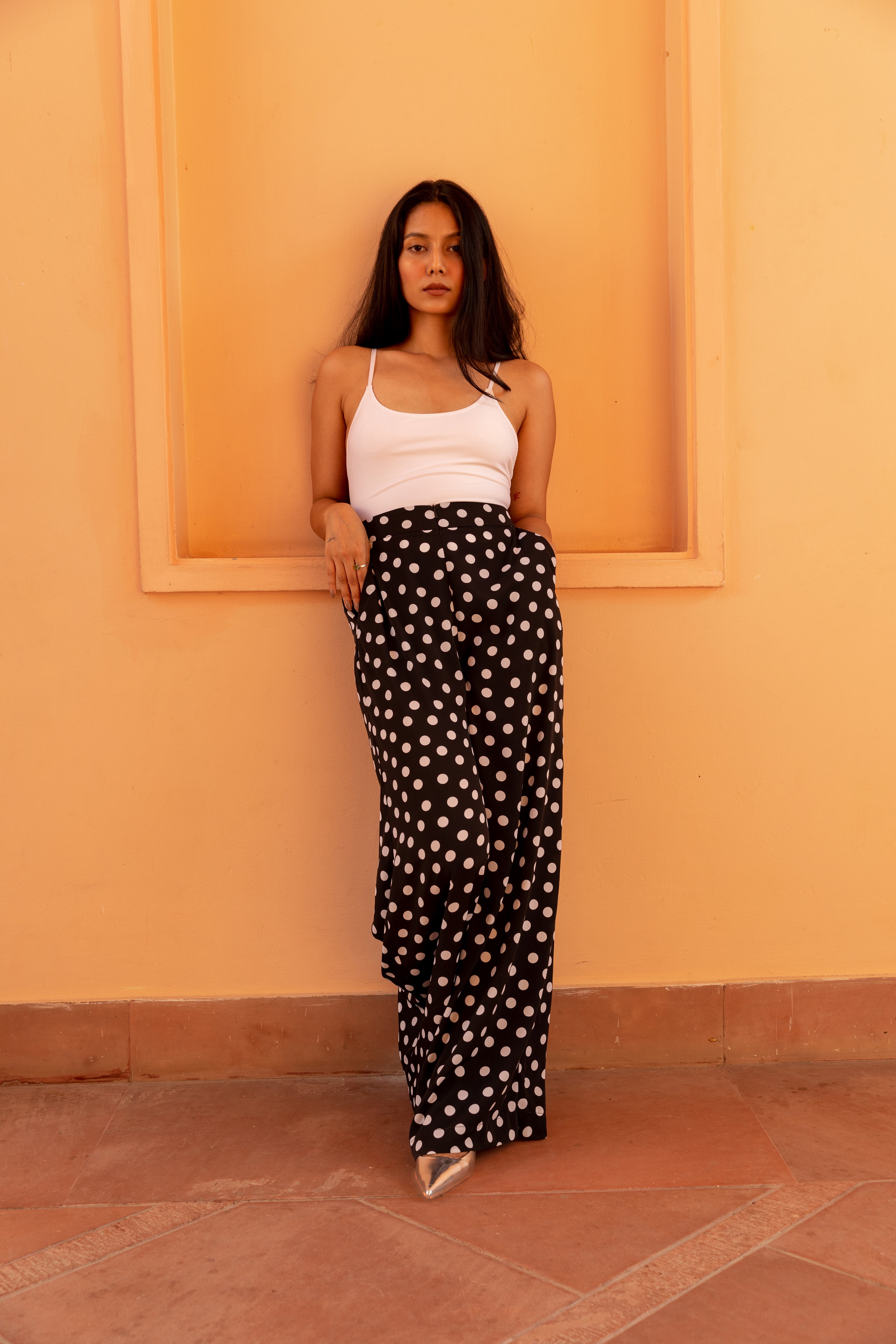 Trousers with Pockets - Noir Dot