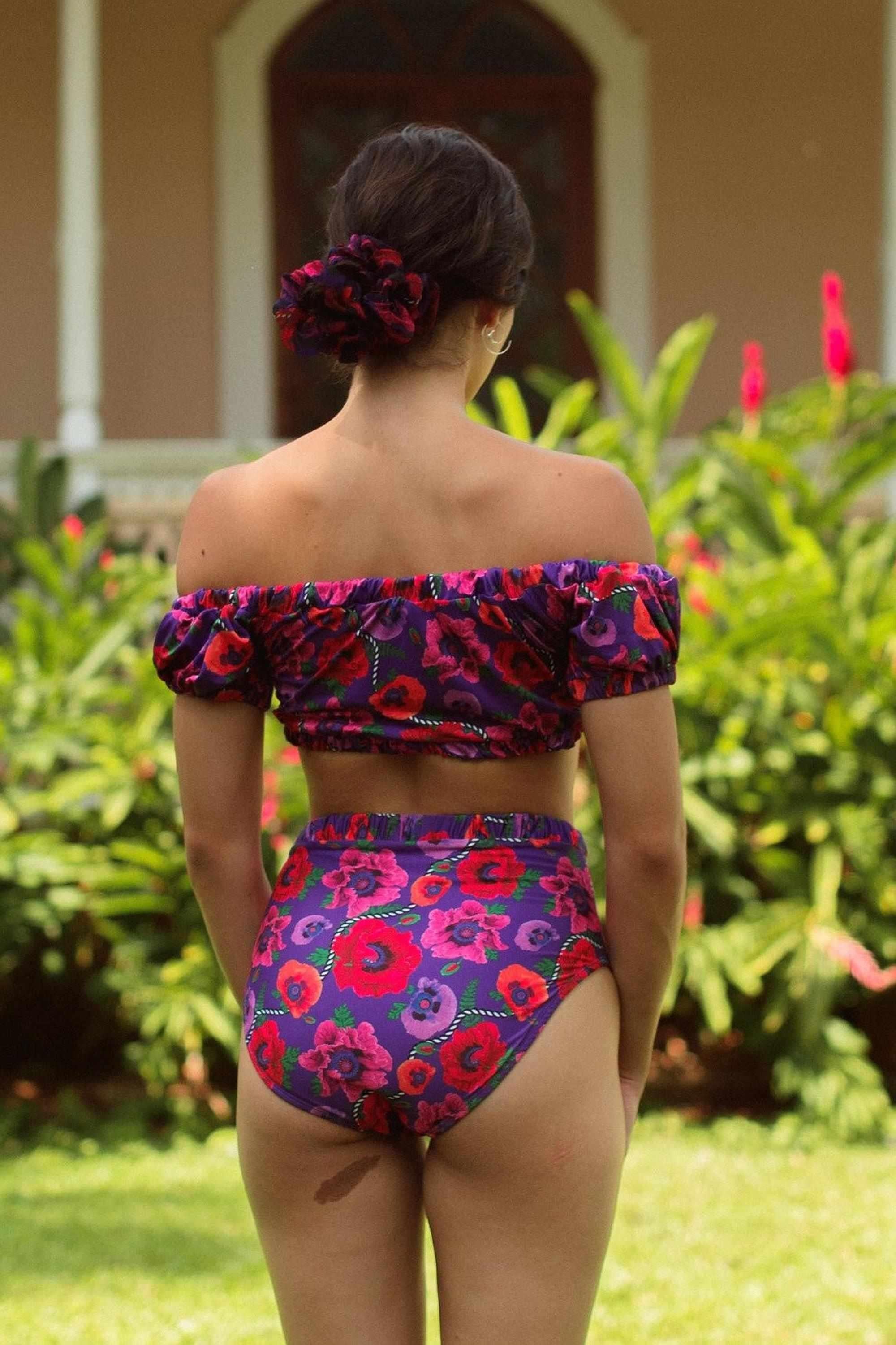 POPPY OFF SHOULDER FLARE BIKINI(水着) Amazon.co.jp: [HOYUKI] 水着 レディース 水着 ビキニ